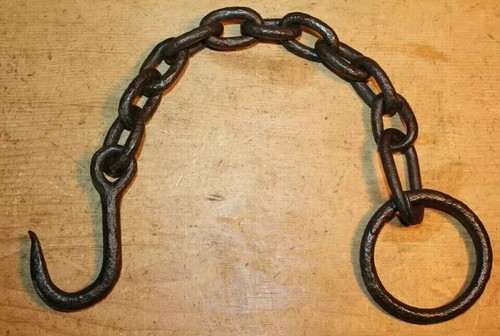 Antiker schmiedeeiserner haken - schmiedeeiserner,
